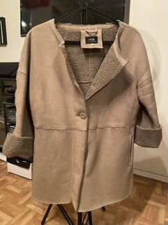 Пальто кофейное