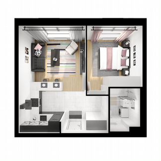 1-к квартира, 41 м², 26/33 эт.