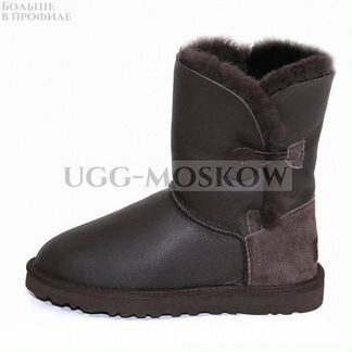 Угги UGG Bailey Button Metallic Chocolate Ар-N051