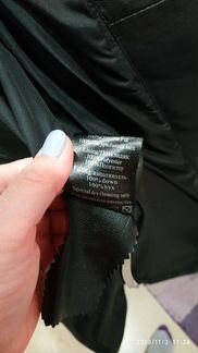 Зимняя куртка-пальто кожаное La reine blanche