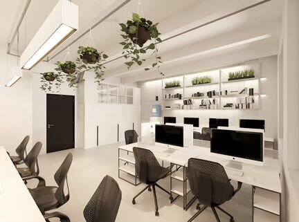Офис в стиле лофт, 52.2 м²