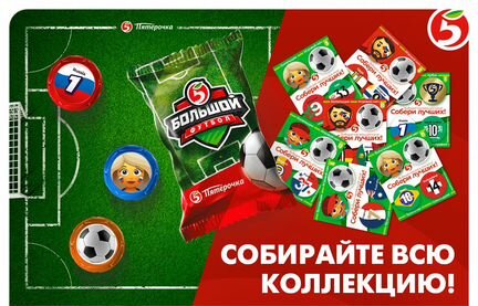 Большой футбол Мячики Мячи Игра Пятёрочка