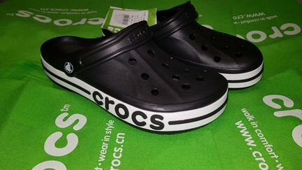 Чёрные сабо crocs