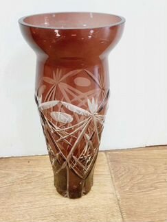 Винтаж: Винтаж: ваза для цветов марганцевое стекло