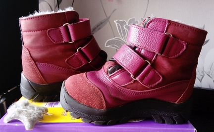 Зимние ботинки, нат. кожа/мех, 