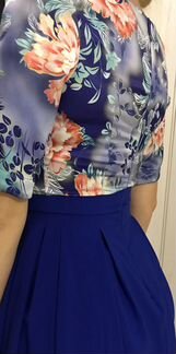 Платье синее