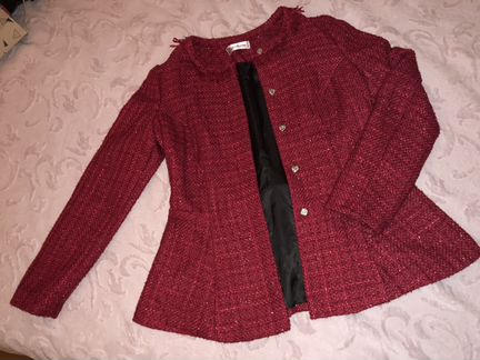 Tutto Bene пиджак новый красный с люрексом
