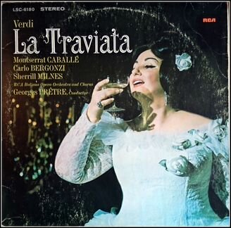 Верди Verdi Montserrat Caballe La Traviata LP