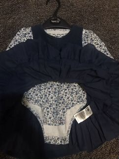 Платье с боди mothercare 7-9 мес