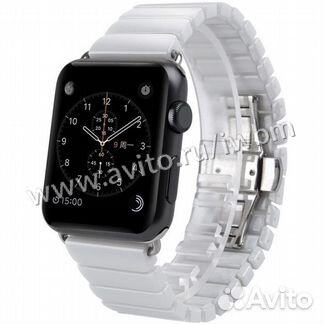 Браслет керамический для Apple Watch 42/44мм белый