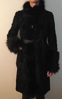 Пальто из меха лисы Yves Salomon