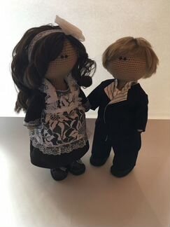 Кукла тильда первоклашка