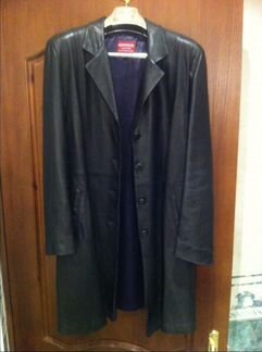 Плащ и пиджак кожаный, новый, Италия