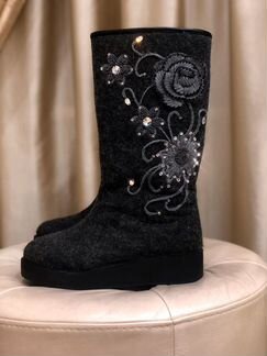 Валенки со стразами