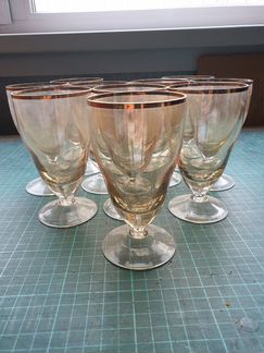 Бокалы с позолотой