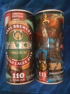 Пивные банки Faxe