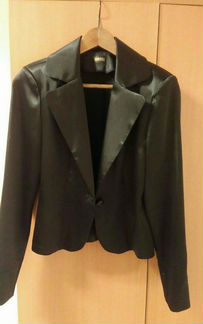 Костюм атласный черный