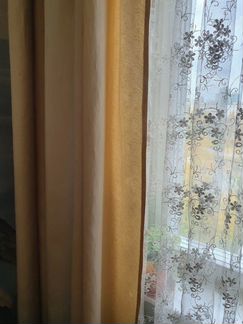 Шторы светло-бежевые