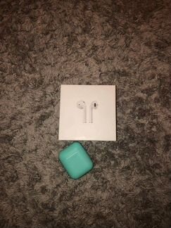 Наушники apple airpods бирюзовые