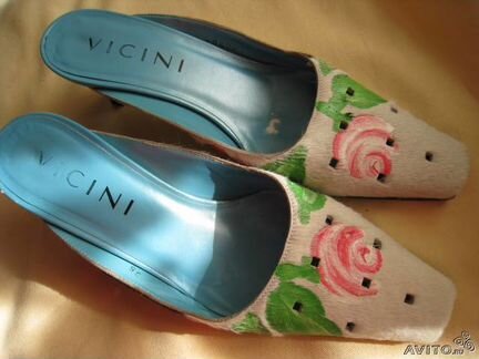 Мюли босоножки Vicini, модель-Ван Гог, 35 размер