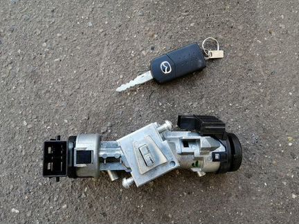 Замок зажигания с ключом мазда 3 бк