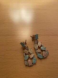Серьги с фианитами