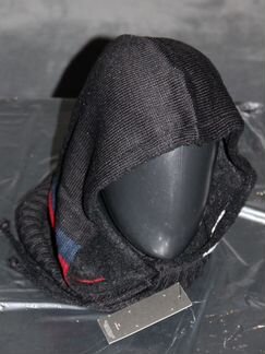 Мужской капор шапка-капюшон-шарф -Tommy- black new